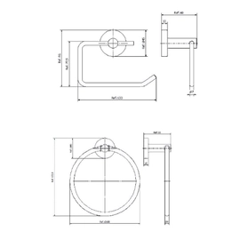 Acces. P/Baño Sensus Piazza set 4 pzas AC 73228