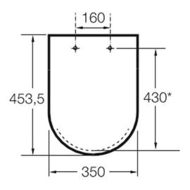 Tapa asiento inodoro Roca the gap caida simple