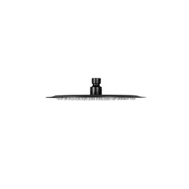 Flor de ducha redonda Daaccord 200mm acero inox negra DUCH0IMP 66