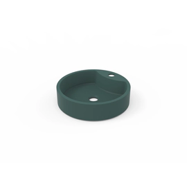 Bacha de apoyo Cree Redonda Nº16 37,5x9 cm 1 aguj verde mate B16M-MATVD