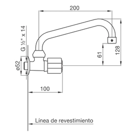 Grifería de cocina FV allegro pico movil 0421/15-CR