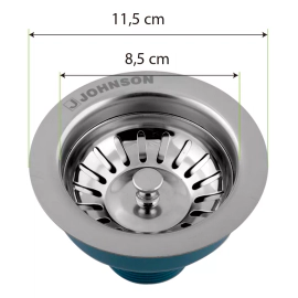 Accesorio de bacha de cocina Sopapa cestillo suelta Johnson