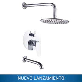 Griferia de ducha con transferencia monocomando Ultragrif Logan cromo UGB1022C05