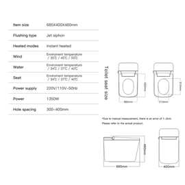 Inodoro inteligente Triton Total black