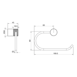 Accesorio Peirano Fabric Portarollo cromo 17040c