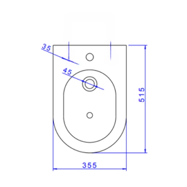 Bidet Deca Link 1 aguj BAV.231.17
