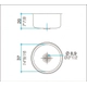 Bacha de cocina simple Johnson O37AT