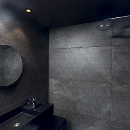 Porcelanato Vite 60x120 rocca black natural 1º