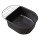 Accesorio de bacha Johnson Luxor c/aro de acero PIACLUN negro