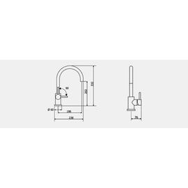 Griferia Cocina Hidromet Monocomando Discovery Cromo 905