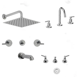 Combo grifería baño completa Hidromet Triumph Lever