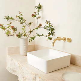 Grifería de lavatorio Peirano gold 62-100G