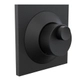 Griferia Valvula Descarga Hidromet Cuadrada dual Black 943