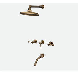 Griferia De Ducha Con Transferencia Antique Lever XXL Bronce Viejo Andez 0604.41
