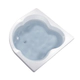Casco de bañra Ferrum 144x144x50 bali acrílico blanco BAL-BA-001-BL