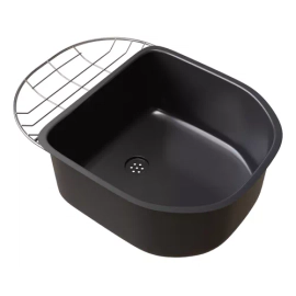 Accesorio de bacha Johnson Luxor c/aro de acero PIACLUN negro