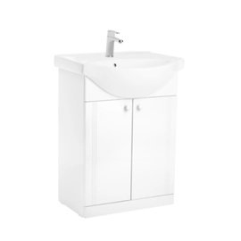 Mueble laqueado con lavatorio 1ag Roca Mahler blanco 1450900001200