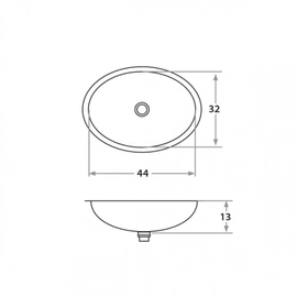 Bacha de baño Mi Pileta ovalada 456