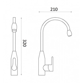 Griferia de cocina Thames Monoc UGQ203C01