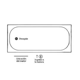 Hidromasaje Ferrum azteca digital mortor izquierdo 10 jets H-AZT-19-10-D-I