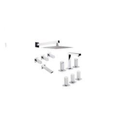 ESTALGRIF COMBO LA/BIDET/BAÑ C/T HAAZ BELLAGIO CROMO-CARRARA