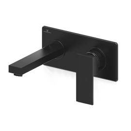 Griferia lavatorio de pared monocomando black Hidromet Intrepid 9780NEGR