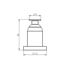 Griferia de bidet Robinet Monza Monocomando plomo