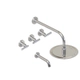Griferia de Ducha Hidromet Sun c/transf lever cromo 4508