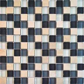 Revestimiento Arren 30x30 Vidrio/ Marmol Cielo - Modelo 1416