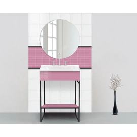 STAMPATO MALLAS (30x30)TIPO SUBWAY ROSA LISO