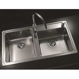 Bacha de cocina doble Johnson Q085AD