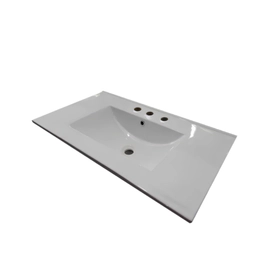 Mesada de loza recta 100cm Campi 3ag ML100/3