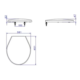 Tapa de Inodoro Deca Marajo bca AP.01.17