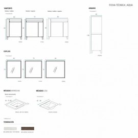 Mesada Schneider Aqua 80cm Blanca 1 ag