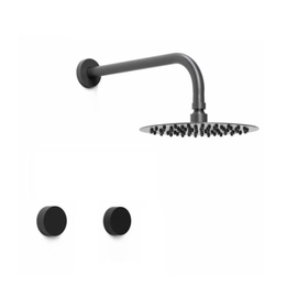 Griferia ducha sin transferencia Hidromet Texture black 9809NEGR