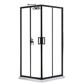 Box ducha Utility 90x90x195cm aquaswim marcos negros