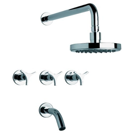 Griferia Baño Completa Fv Triades C3 Lavatorio Bidet Ducha