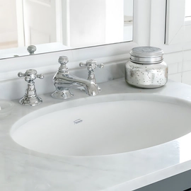 Bacha de lavatorio Ferrum armonica congreso grande blanca