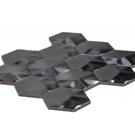 ARREN Malla Negro Metalizado Hexagonal 30x30 modelo YGS 069 STAR