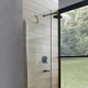 Mampara Ferrum 190x70 alta fija transparente KHI-MP-022-CR