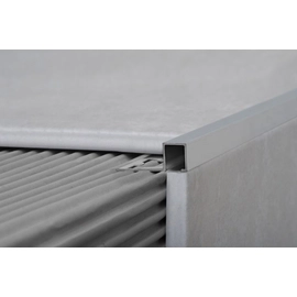 Atrim guardacanto aluminio quadra anodizado 10mmx10mmx2.5mts cromo deluxe 3421