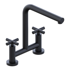 Griferia de cocina Hidromet Sun Pico recto cruz black 04562NEGR