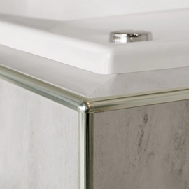 Esquinero Atrim espiga aluminio 10MM cromo 8381