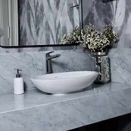 Bacha de lavatorio Ferrum citera blanca CTR-BH-026-BL