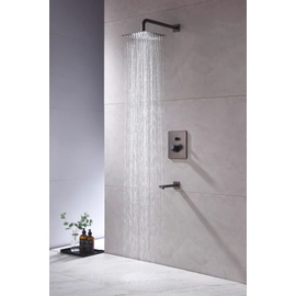 Griferia de ducha Piazza Lounge Art Monoc c/transf grafito 10906GF