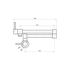 Griferia de cocina Peirano Marbella rebatible p/ollas Black 52-121N