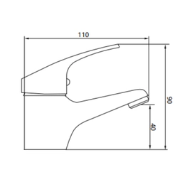 Griferialavatorio monocomando Estalgrif New Ralph 1001-L