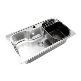 Accesorio de bacha Johnson Luxor c/aro de acero PIACLUN negro