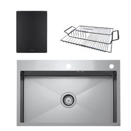 Bacha de cocina Simple Mi Pileta Encastre 718E + Regalo