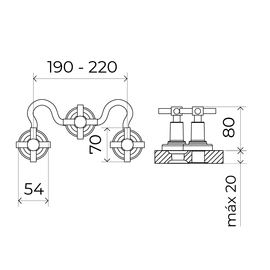 Griferia de bidet Estalgrif Tauro Black
